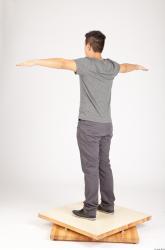 Whole Body Man T poses Casual Average Studio photo references